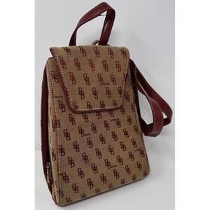 B Brentano Women's Brown Shoulder Bag Purse Back Pack with Faux Leather